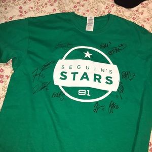 A signed Dallas stars t-shirt